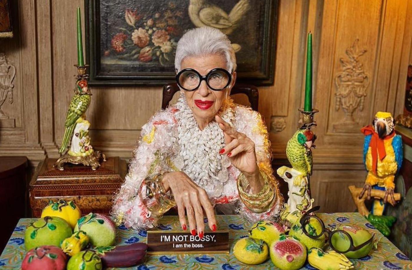 10 tajemství úspěchu, stárnutí a individuality od Iris Apfel